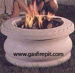 Outdoor natural gas firepits and propane firepits give the warmth of a wood campfire without the mess.